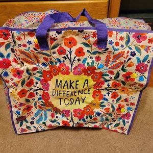 Natural Life XL plastic packable tote bag